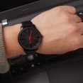 thumbnail image 3 of Reloj de de cuero de analógico de banda de cuero reloj de negro Sunnimix Relojes de pulsera de cuarzo, 3 of 8