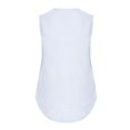 thumbnail image 3 of Women‘s Solid V-Neck Sleeveless Irregular Hem Tank Chiffon Top Vest Blouse, 3 of 4