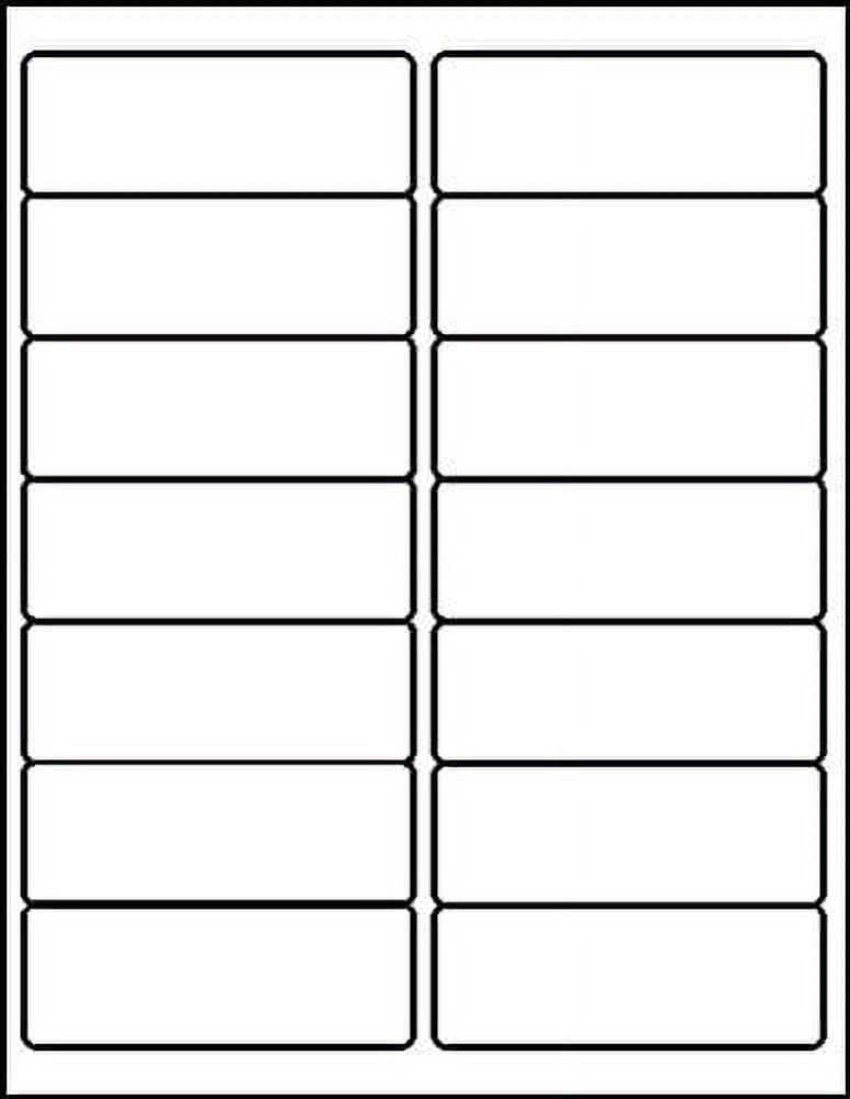MACO Laser/Ink Jet White Address Labels, 1-1/3 x 4 Inches, 14 Per Sheet, 1400 Per Box (ML-1400)