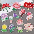 thumbnail image 3 of 13 piezas de parches de flores de colores para planchar, mini flores decorativas para coser bordadas, colores vivos y brillantes, apliques de parche para coser o planchar, 3 of 5