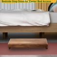 thumbnail image 6 of Wood Step Platform (25'' L x 16'' W x 3.8'' H, No Assembly Required), Outdoor Steps with Non-Skip Pads for Seniors, Wooden One Step Stool for Bed, Stair, Bathroom, Kitchen, Garden, 6 of 9