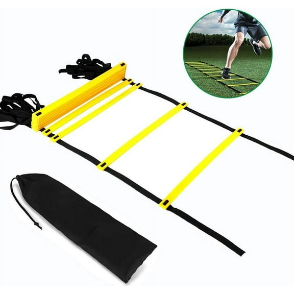 Step Up Your Speed: Agility Ladder, 4 Meter Long, 8 Rung Adjustable Gear, Enhance Athletic Training, Versatile Use For Coaches And Athletes, Balance And Coordination Improvement,