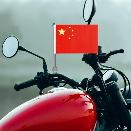 RENACLIPY 1Pcs Silver Motorcycle Flag Mount for with Multifunctional Use in