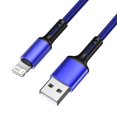 thumbnail image 1 of Cable USB para iPhone 13 12 11 Pro Max 5 6 s 5s 6s 7 8 Plus SE 2020 Apple iPad mini Cable de carga rápida Origen Teléfono móvil Cargador de datos Cable 1m 2m 3m Largo 25cm corto, 1 of 4