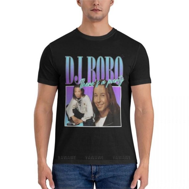Camiseta de cuello redondo para hombre camisa clásica con estampado de DJ Bobo para Fans ropa bonita