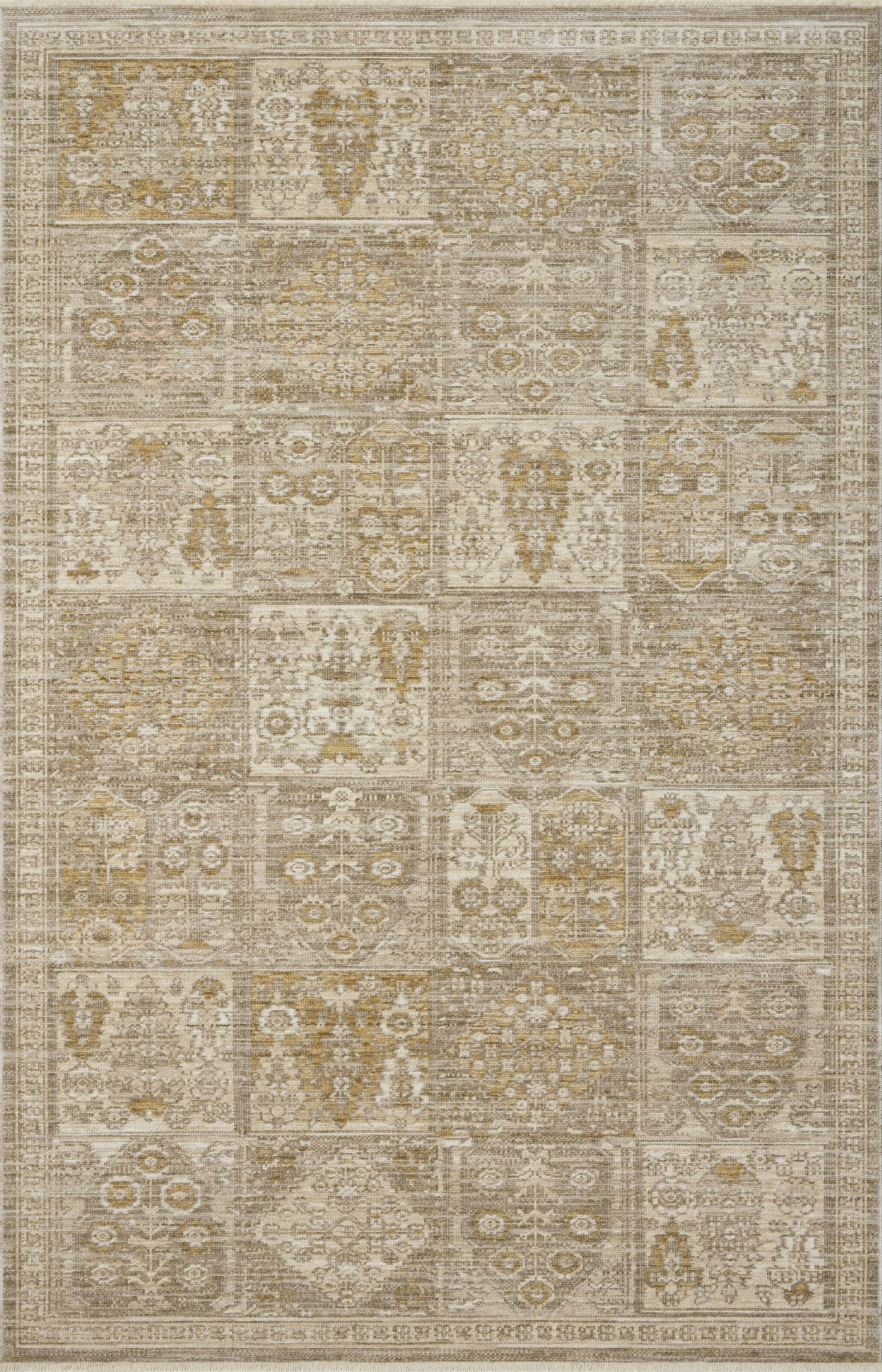 Loloi Elora Mushroom / Ochre 2'-0" x 3'-0" Area Rug
