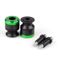 thumbnail image 3 of Universal Motorcycle CNC Carbon Fiber 8mm Swingarm Sliders Spools Green, 3 of 3