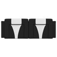 thumbnail image 4 of vidaXL Headboard Cushion Black and White Faux Leather 54 in Double, 4 of 4