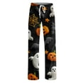 thumbnail image 5 of LHVUOA Womens Halloween Comfy Pajama Pants Fashion Halloween Printed Sleepwear Pant Casual Elastic Waist Pajama Pants, 5 of 6