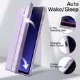 thumbnail image 5 of JETech Case for Samsung Galaxy Tab S9 11-Inch with S Pen Holder, Clear Transparent PC Back, Shockproof Tri-Fold Stand Tablet Cover, Auto Wake/Sleep (Light Purple), 5 of 6