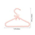 thumbnail image 3 of Small Pearl Hanger Mini Pearl, Elegant Clothes Hangers with Ribbon,Hangers Beaded Clothes Hangers Dress Pants Hanger Closet Coat Hangers for Kids Pet Dogs Baby Hangers Kids Hangers, 3 of 6