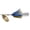 GLD/GRN PMP BLU, variant on Mepps Bronze Slammer Spinning Jig 1/3 Oz Size 4 Gold/Chartreuse Shad