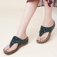 thumbnail image 6 of Ablanczoom Sandals Women Dressy Slippers Comfortable Wedge Platform Flip Flops for Shoes, 6 of 6