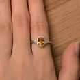 thumbnail image 2 of Citrine Ring, Natural Citrine, Solitaire Ring, November Birthstone, 3 Carat Ring, Promise Ring, Oval Ring, Proposal Ring, Solid Silver Ring, 2 of 2