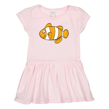 

Inktastic Clown Fish Illustration Gift Toddler Girl Dress