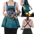 thumbnail image 2 of Gardening Apron with Pockets, Large Pocket Garden Picking Apron, Multi-Purpose Heavy Duty Canvas Vegetable foraging Bag, Comfortable Adjustable Straps, Durable Double Stitched Design, 2 of 8