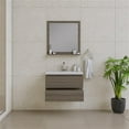 thumbnail image 5 of Alya Bath Paterno 30" Modern Wood Wall Mounted Bathroom Vanity in Gray, 5 of 7