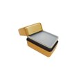 thumbnail image 3 of TAKENAKA Bento Nibble Box, Eco-Friendly Lunch Box Made in Japan, BPA and Reed Free, 100% Recycle Plastic Bottle Use, Microwave and Dishwasher Safe, Bento Box (Gold *Band: Orange) C104, 3 of 3