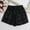 hwj# Black439, variant on Women Summer Sequin Shorts High Waist Wide Leg Casual Solid Color Loose A Line Sparkly Glitter Fashionable Performance Party Clubwear Night Out Shorts,White,M