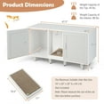 thumbnail image 2 of Infans Patented Cat Litter Box Enclosure Hidden Cat Washroom W/ 2 Doors Grey, 2 of 7
