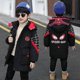 thumbnail image 1 of New Winter Spider-man Hooded Jacket Kids Winter Warm Coat Cotton Padded Clothes Boys, 1 of 5