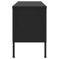 thumbnail image 2 of vidaXL TV Cabinet Black 105x35x50 cm Steel, 2 of 5