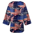 thumbnail image 5 of ZHUGeLI 4th of July Outfits for Women, 2024 New Women's Floral Print Puff Sleeve Kimono Cardigan Loose Chiffon Cover Up Casual Blouse Tops Up to 50% off, 5 of 5