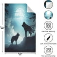 thumbnail image 3 of Dreamtimes Wolves Under The Moon Kitchen Towels, 18 x 28 Inch Super Soft and Absorbent Dish Cloths for Washing Dishes, 4 PCS Reusable Multi-Purpose Microfiber Hand Towels for Kitchen, 3 of 7