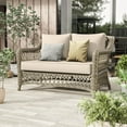 thumbnail image 6 of Kimunuk Outdoor Loveseat Cushion Set, 46" x 26" x 5" Waterproof Patio Furniture Cushions for Couch Bench Swing, Cream, 6 of 6