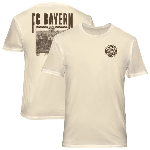 Men's 1863FC  Cream Bayern Munich Vintage Soft Wash T-Shirt