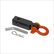 Rigid Hitch Enhanced Tow Strap Shackle Mount (TSM-125-D) for 1-1/4" Receivers - Made in U.S.A.