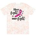 thumbnail image 3 of Inktastic Breast Cancer Awareness Her Fight is Our Fight T-Shirt, 3 of 5