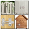 thumbnail image 3 of Langgg 2piece Flipping Latch Strong Durability And Reliability Provides Safety And Privacy Easy silver 1Set, 3 of 6