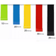 thumbnail image 3 of 5 Ligas De Resistencia Bandas para Deportes Verde,Azul,Amarilla,Roja y Negra Malubero Ligas de Recistencia, 3 of 5