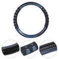 thumbnail image 4 of Volante Cubierta Antideslizante Cuero 15 Pulgadas Negro Azul para Coche Unique Bargains Cubierta del volante del coche, 4 of 4