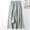Green, variant on Womens Wide Leg Capri Pants Mexican Embroidered Peasant Cropped Trousers Cotton Linen High Waist Palazzo Pants