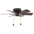 thumbnail image 1 of Ventilador Techo Chocolate Aspas Nogal / Nogal Oscuro 30 LámparaYa V8234-1 / Antoni, 1 of 5