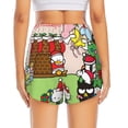 thumbnail image 2 of Lsque Sanrio Printed Women's Running Shorts with Liner Pockets,Elastic Quick Dry Workout Athletic Gym Yoga Shorts,Womens High Waist Shorts-X-Large, 2 of 9