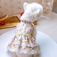 thumbnail image 5 of FANTADOOL Summer Girl Dog Small Floral Princess Dress Dog Dress For Dogs Skirt Summer Princess Dog Wedding Dresses York Clothes For Dogs Pet Dress XS-XL, 5 of 9