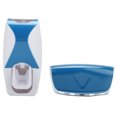 thumbnail image 2 of Dispensador automático de pasta de dientes montado en la pared, exprimidor, soporte para cepillo de dientes, juego para baño familiar, azul, 2 of 11