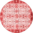 thumbnail image 1 of Ahgly Company Machine Washable Indoor Round Oriental Red Traditional Area Rugs, 6' Round, 1 of 4
