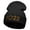 Black, variant on Tiger 2022 Embroidered 12 Inch Long Knitted Beanie - White OSFM
