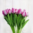 thumbnail image 1 of Christmas decorations Artificial Plants Indoor PU Imitation Flower Home Decoration Flower Wedding Artificial Flower 10PC, 1 of 5