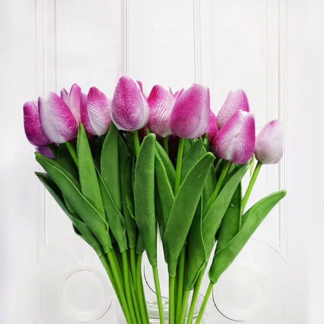 Christmas decorations Artificial Plants Indoor PU Imitation Flower Home Decoration Flower Wedding Artificial Flower 10PC