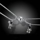 thumbnail image 2 of 2 unids/set imán atrae pareja collar estrella encanto joyería cadena de acero inoxidable collares amante distancia regalo para Mujeres Hombres Gao Jinjia LED, 2 of 2