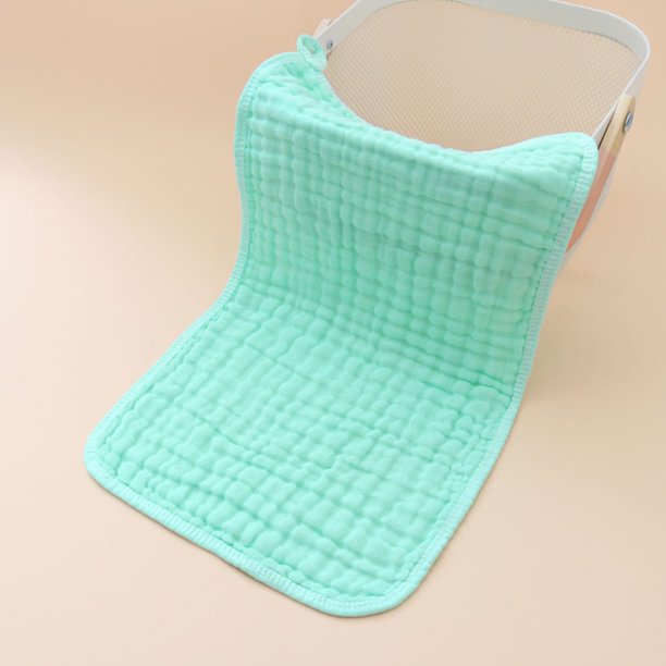 Toalla de gasa de seis capas para eructar, borde de toalla de gasa de algodón, toalla para escupir, toalla para saliva de bebé