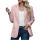 thumbnail image 2 of Blazer informal de negocios para mujer, chaqueta de trabajo de manga larga con abertura frontal y hombreras, moda de otoño 2024, 2 of 8