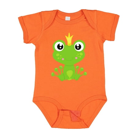 

Inktastic Cute Frog Green Frog Frog Prince Crown Gift Baby Boy or Baby Girl Bodysuit