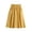 Yellow, variant on Women's Summer Casual Solid Color Flax Midi Skirt with Button and Pockets, Elastic Waist, Soft Comfortable Cotton Linen for Daily