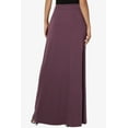 thumbnail image 5 of TheMogan Women's S~3X Drawstring Waist Pocket Drapey Jersey A-Line Long Maxi Skirt, 5 of 7